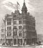 DUNDEE. The New Sailors' Home 1880 old antique vintage print picture