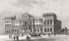 NEWCASTLE-UPON-TYNE. New Public Library and Art-Gallery 1880 old antique print