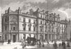 BOW STREET. New Courthouse and Police Station. London 1880 old antique print