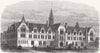 GRAVESEND. College for congregational ministers' daughters, Milton 1873 print
