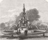 GLASGOW. The Stewart Memorial Fountain. Scotland 1873 old antique print