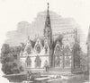 COVENTRY. New Baptist Chapel of St. Michael 1856 old antique print picture