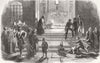 TURKEY. The Ramazan, in The Mosque of Tophana 1855 old antique print picture