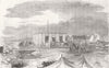 UKRAINE. Army Stores, Cathcart's Hill 1856 old antique vintage print picture