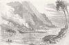 ITALY. Shipwreck in Fruttuoso Bay 1885 old antique vintage print picture