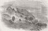 UKRAINE. Monastery of St George, Balaklava 1855 old antique print picture