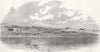 UKRAINE. The Turkish Cavalry Camp at Yevpatoria 1855 old antique print picture