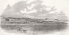 UKRAINE. Railway at Balaklava 1855 old antique vintage print picture