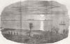 TURKEY. Graves at Uskudar 1855 old antique vintage print picture