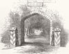 TURKEY. Gate of the Seraglio, at Istanbul 1855 old antique print picture