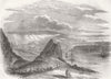 BULGARIA. Kavarna Bay, and Town of Baltschik 1854 old antique print picture