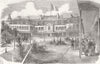SUSSEX. The Hotel Brighton, Boulogne 1854 old antique vintage print picture