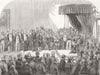 SOUTH AFRICA. 1st Cape Parliament, Cape Town 1854 old antique print picture