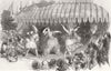 TURKEY. Sultan's Daughter's wedding, Baltaliman 1854 old antique print picture