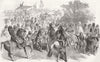 TURKEY. Sultan's Daughter's wedding, Istanbul 1854 old antique print picture