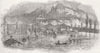 ITALY. recent flood at Guardamiglio, nr Piacenza 1857 old antique print