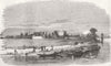INDIA. Ft William, Kolkata-from River 1857 old antique vintage print picture