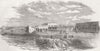 INDIA. The Intrenchments at Kanpur 1857 old antique vintage print picture