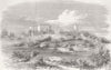 INDIA. Before Delhi. Ilindoo Rao's House 1857 old antique print picture