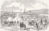 TURKEY. Commencing the Smyrna and Aidin Railway 1857 old antique print picture