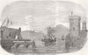 FRANCE. Lord Raglan leaving Marseilles, Caradoc 1854 old antique print picture
