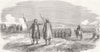 ROMANIA. Armed Dervishes w/ Troops, Skirmish 1854 old antique print picture