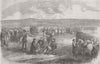 ROMANIA. The Fortifications at Calafat 1854 old antique vintage print picture