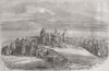 ROMANIA. After the Alarm-gun, at Calafat 1854 old antique print picture