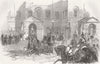 MILITARIA. Reception of the Turkish Ambassador,  1854 old antique print