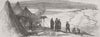 ROMANIA. Cooking Tent at Calafat 1856 old antique vintage print picture
