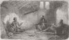 ROMANIA. Blockhouse of Tefik Bey, Calafat 1854 old antique print picture