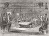 UKRAINE. Christmas Day in The Crimea 1856 old antique vintage print picture