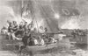 FINLAND. Mortar repairs, Bombardment of Suomenlinna 1856 old antique print