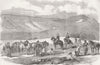 UKRAINE. Sketch in the Valley of Baidar 1855 old antique vintage print picture