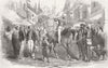 TURKEY. A Street at Istanbul 1856 old antique vintage print picture