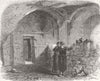 UKRAINE. Monastery of St George interior, Balaklava 1856 old antique print