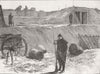 FRANCE. Bastion occupied by Garde Sedentaire, Paris 1871 old antique print