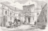 FRANCE. House of Earl of Clarendon, At Paris 1856 old antique print picture