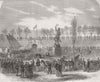DENMARK. Kolding Gate, Fredericia-Danish Soldiers 1864 antique print