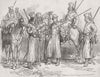 UKRAINE. A Cossack 1877 old antique vintage print picture