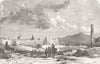 IRAN. Portuguese Fort at Hormuz, Persian Gulf 1857 old antique print picture