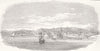 BULGARIA. Varna, on the Black Sea 1853 old antique vintage print picture