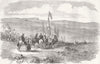 UKRAINE. Departure of Naval Brigade for Fleet 1855 old antique print picture