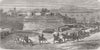 AUSTRIA. Austrian Artillery leaving Peschiera 1866 old antique print picture