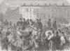 AUSTRIA. Prussian Vivandieres Taken into Vienna 1866 old antique print picture