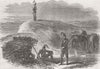 AUSTRIA. Vedette Post of Austrian Uhlans nr Vienna 1866 old antique print