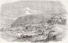 UKRAINE. Remains of the Creek Battery, Sevastopol 1855 old antique print