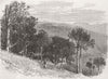 INDIA. The Lawrence School, Kasauli, Himalayas 1867 old antique print picture