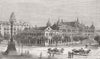 INDIA. Elphinstone High School, Mumbai 1880 old antique vintage print picture