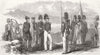 RUSSIA. Russian Infantry-Grenadiers 1853 old antique vintage print picture